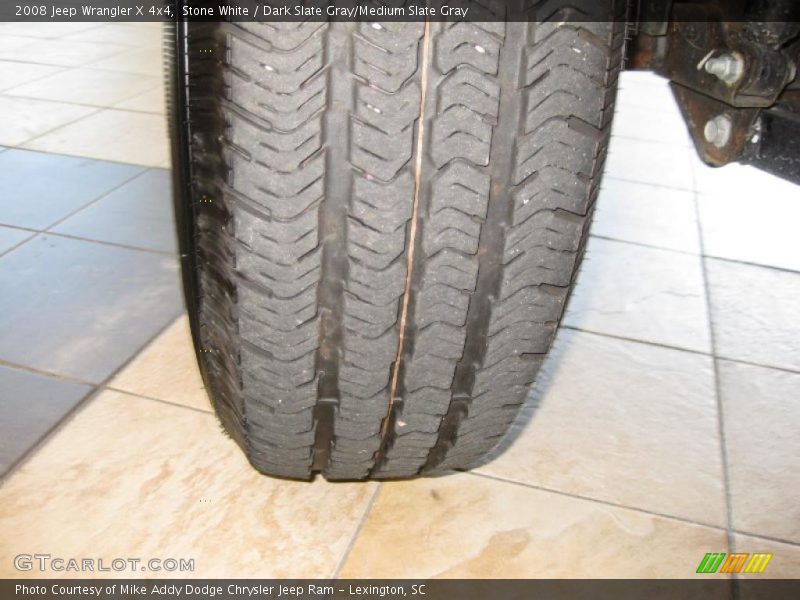 Stone White / Dark Slate Gray/Medium Slate Gray 2008 Jeep Wrangler X 4x4
