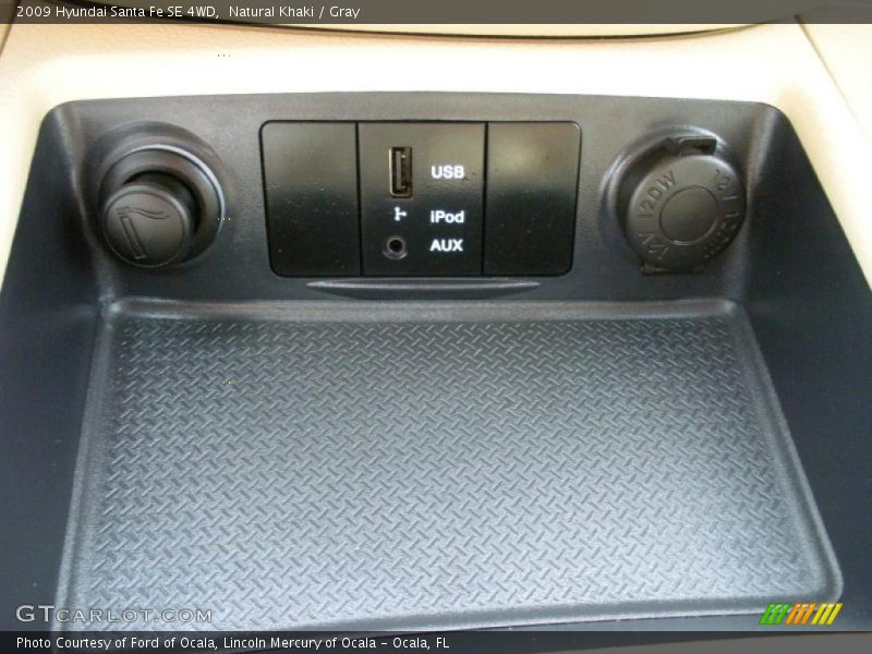 Natural Khaki / Gray 2009 Hyundai Santa Fe SE 4WD
