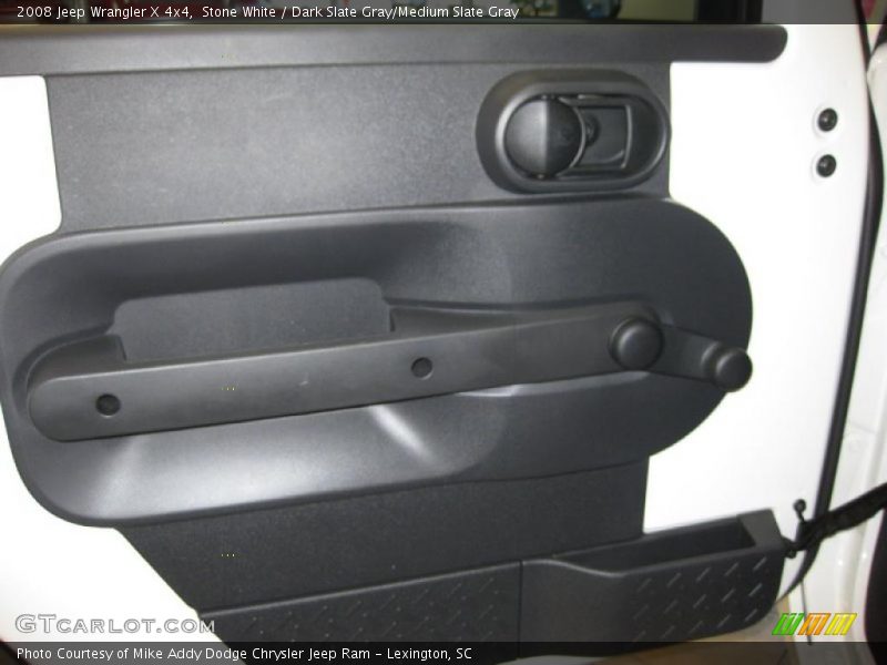 Stone White / Dark Slate Gray/Medium Slate Gray 2008 Jeep Wrangler X 4x4