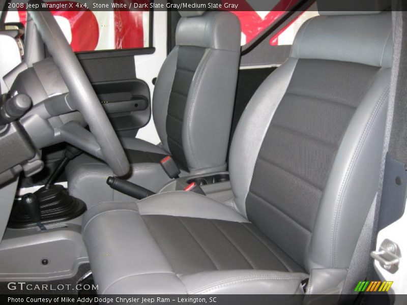 Stone White / Dark Slate Gray/Medium Slate Gray 2008 Jeep Wrangler X 4x4