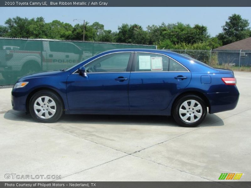 Blue Ribbon Metallic / Ash Gray 2010 Toyota Camry LE