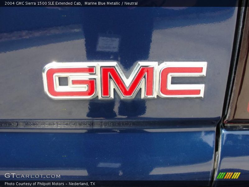 Marine Blue Metallic / Neutral 2004 GMC Sierra 1500 SLE Extended Cab