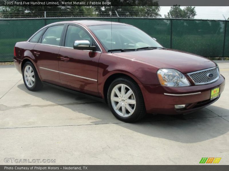 Merlot Metallic / Pebble Beige 2005 Ford Five Hundred Limited