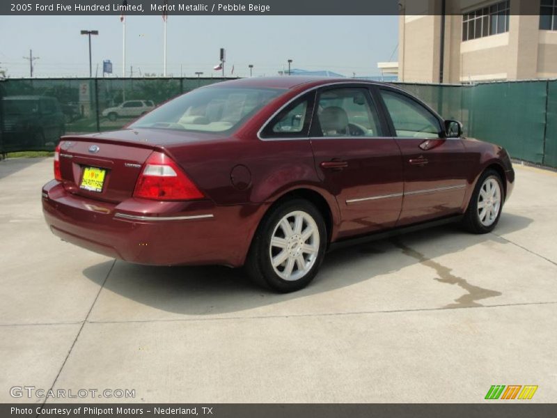 Merlot Metallic / Pebble Beige 2005 Ford Five Hundred Limited