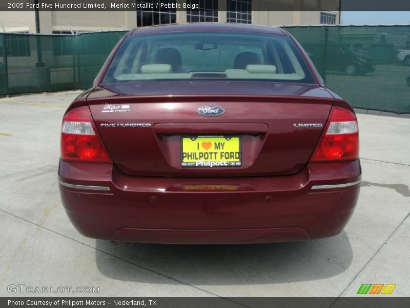 Merlot Metallic / Pebble Beige 2005 Ford Five Hundred Limited