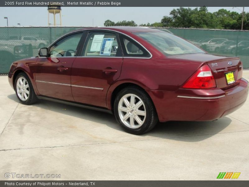 Merlot Metallic / Pebble Beige 2005 Ford Five Hundred Limited