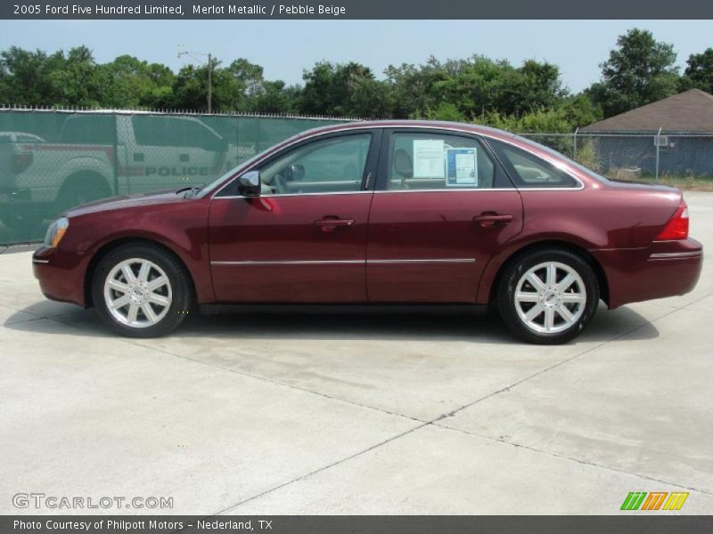 Merlot Metallic / Pebble Beige 2005 Ford Five Hundred Limited