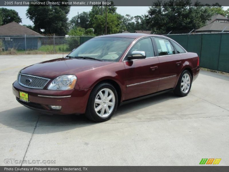 Merlot Metallic / Pebble Beige 2005 Ford Five Hundred Limited