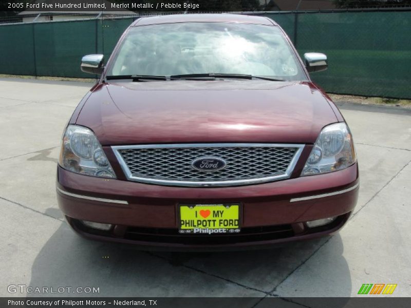 Merlot Metallic / Pebble Beige 2005 Ford Five Hundred Limited