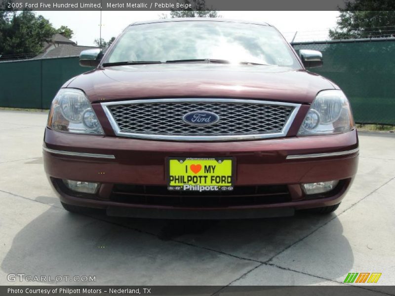 Merlot Metallic / Pebble Beige 2005 Ford Five Hundred Limited
