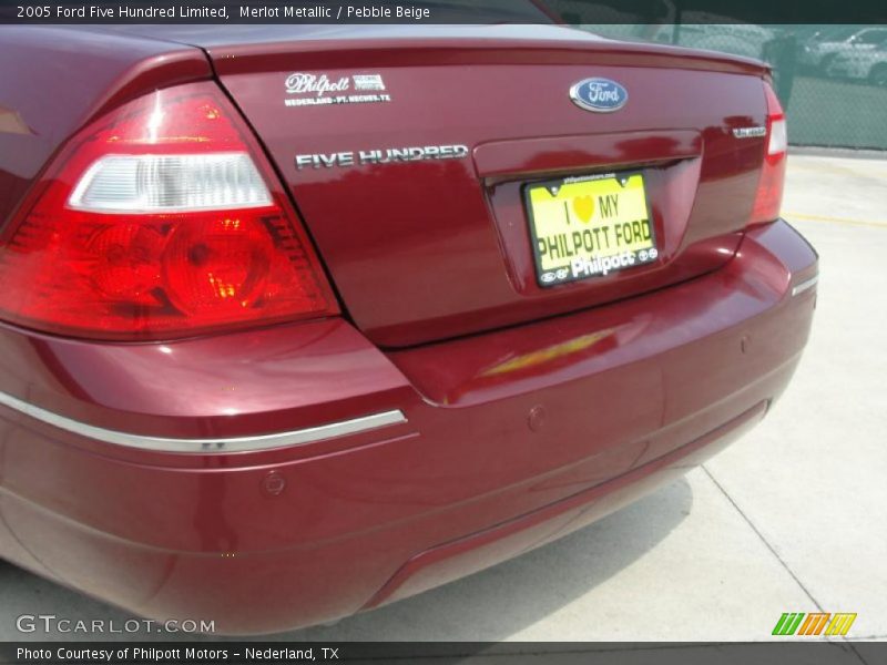 Merlot Metallic / Pebble Beige 2005 Ford Five Hundred Limited