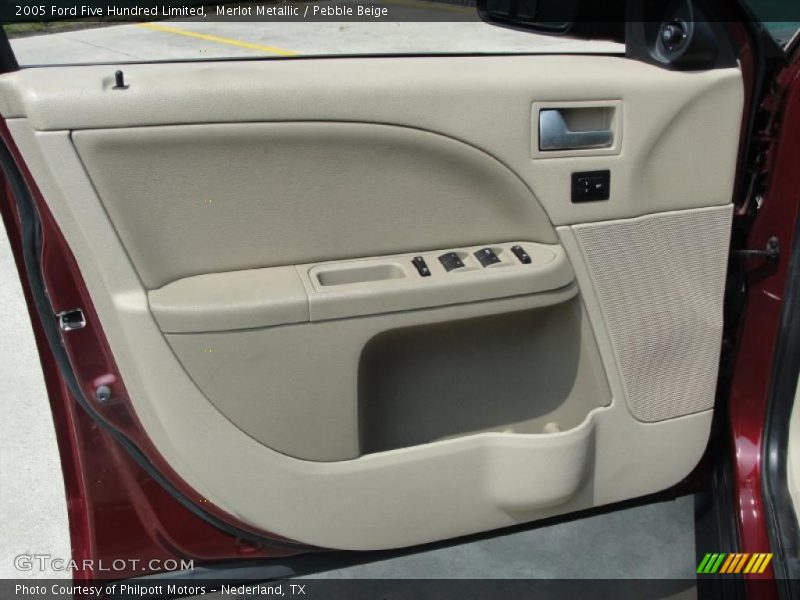 Merlot Metallic / Pebble Beige 2005 Ford Five Hundred Limited