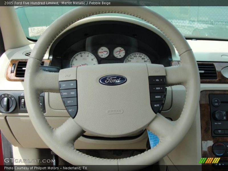 Merlot Metallic / Pebble Beige 2005 Ford Five Hundred Limited