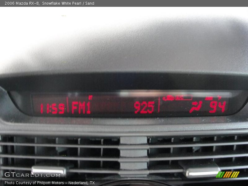 Snowflake White Pearl / Sand 2006 Mazda RX-8