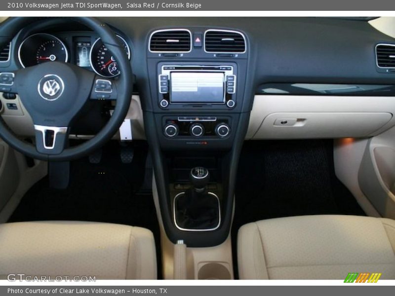 Salsa Red / Cornsilk Beige 2010 Volkswagen Jetta TDI SportWagen