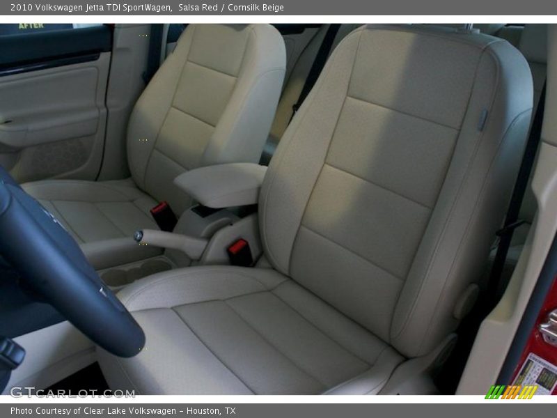 Salsa Red / Cornsilk Beige 2010 Volkswagen Jetta TDI SportWagen