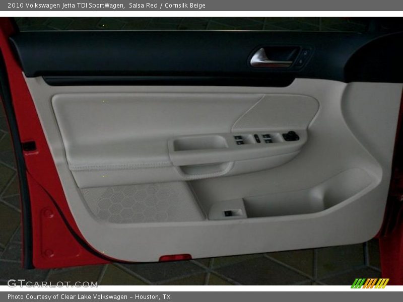 Salsa Red / Cornsilk Beige 2010 Volkswagen Jetta TDI SportWagen