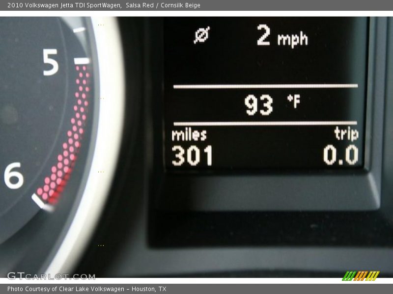 Salsa Red / Cornsilk Beige 2010 Volkswagen Jetta TDI SportWagen