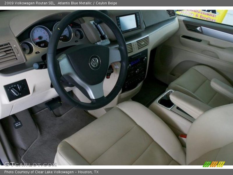 Atlantis Blue Metallic / Ceylon Beige 2009 Volkswagen Routan SEL