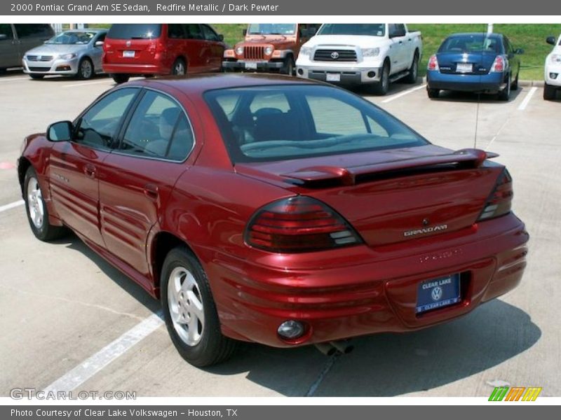 Redfire Metallic / Dark Pewter 2000 Pontiac Grand Am SE Sedan