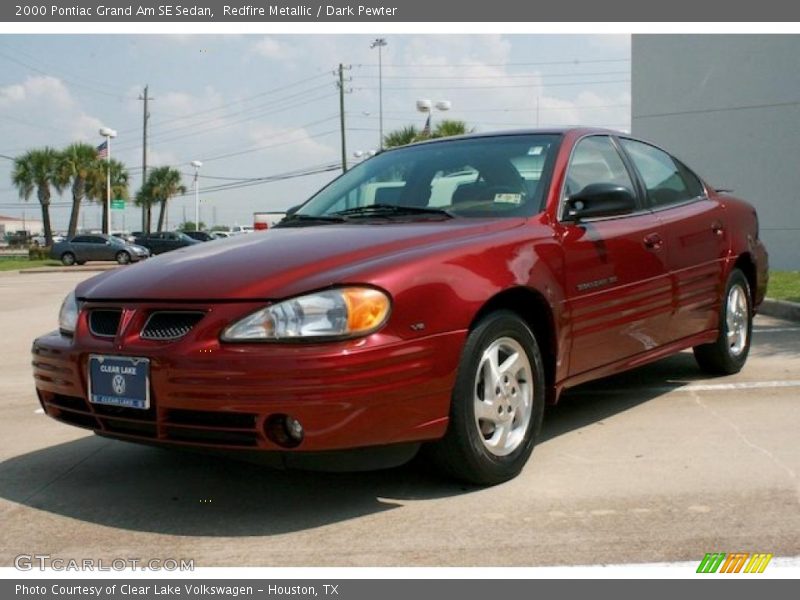 Redfire Metallic / Dark Pewter 2000 Pontiac Grand Am SE Sedan