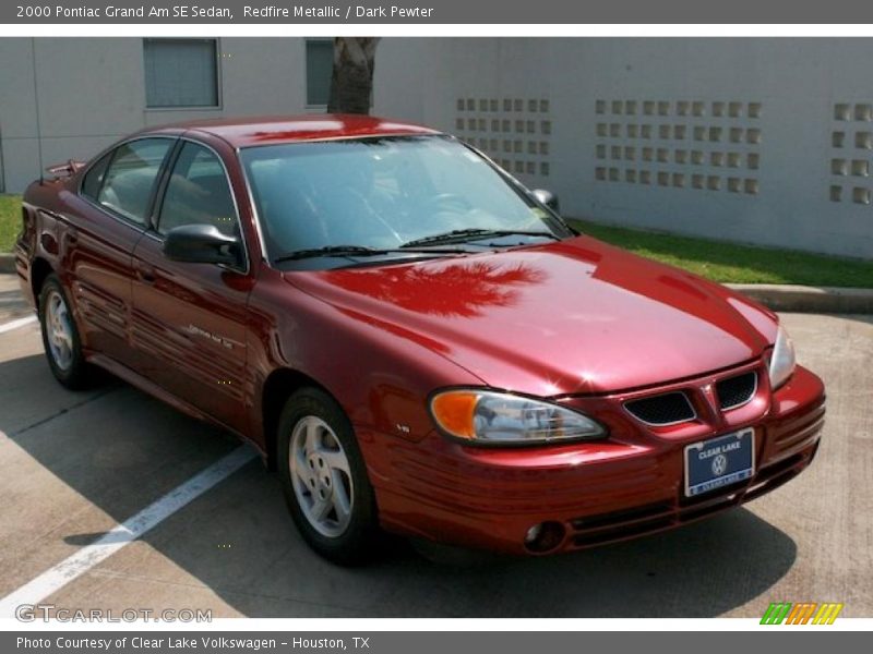Redfire Metallic / Dark Pewter 2000 Pontiac Grand Am SE Sedan