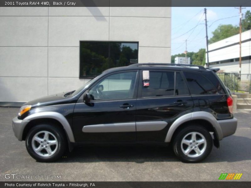 Black / Gray 2001 Toyota RAV4 4WD