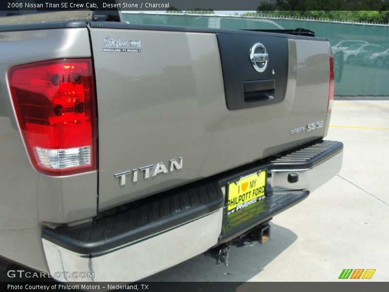 Desert Stone / Charcoal 2008 Nissan Titan SE Crew Cab