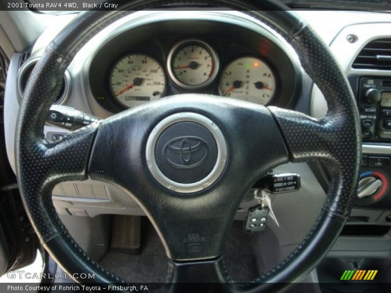 Black / Gray 2001 Toyota RAV4 4WD