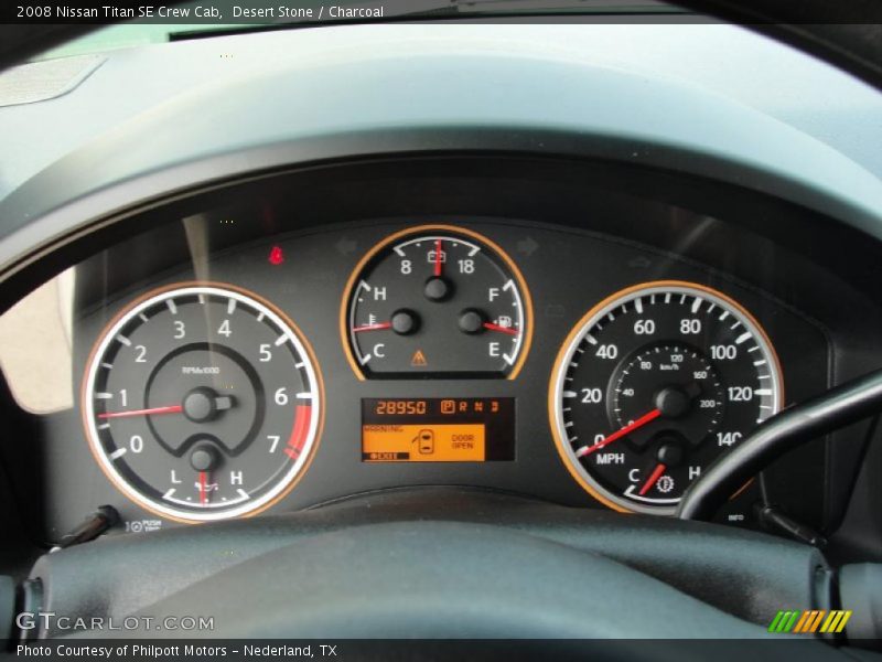 Desert Stone / Charcoal 2008 Nissan Titan SE Crew Cab