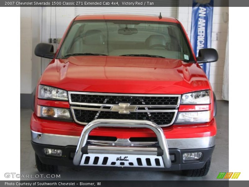 Victory Red / Tan 2007 Chevrolet Silverado 1500 Classic Z71 Extended Cab 4x4