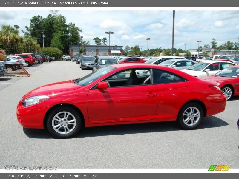 Absolutely Red / Dark Stone 2007 Toyota Solara SE Coupe