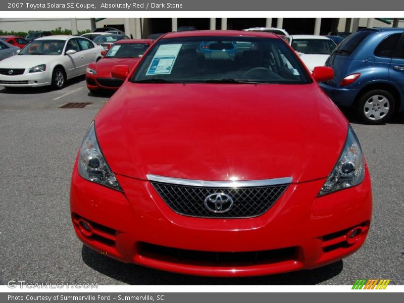 Absolutely Red / Dark Stone 2007 Toyota Solara SE Coupe