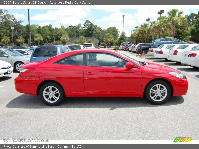 Absolutely Red / Dark Stone 2007 Toyota Solara SE Coupe