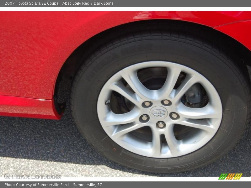 Absolutely Red / Dark Stone 2007 Toyota Solara SE Coupe
