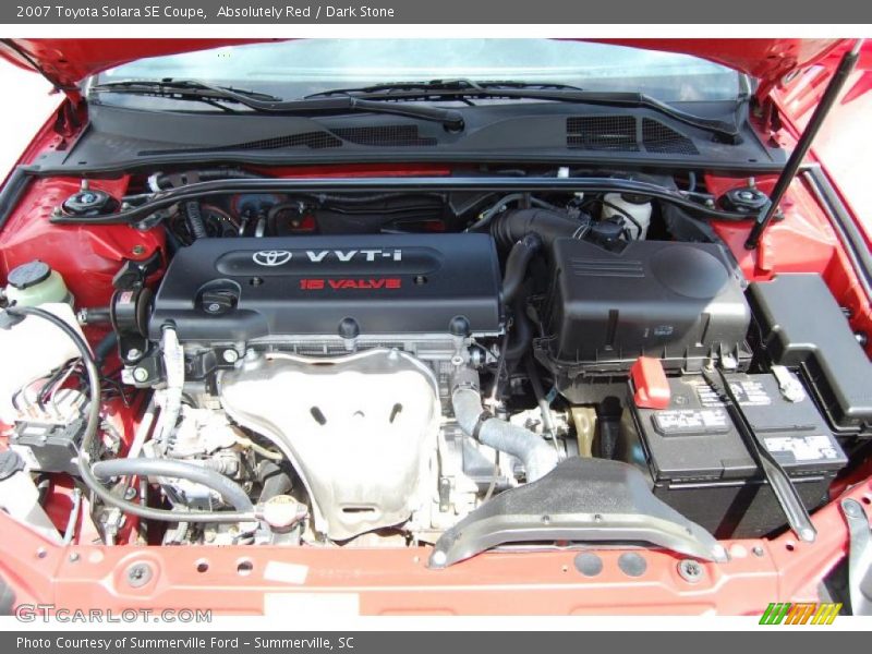 Absolutely Red / Dark Stone 2007 Toyota Solara SE Coupe