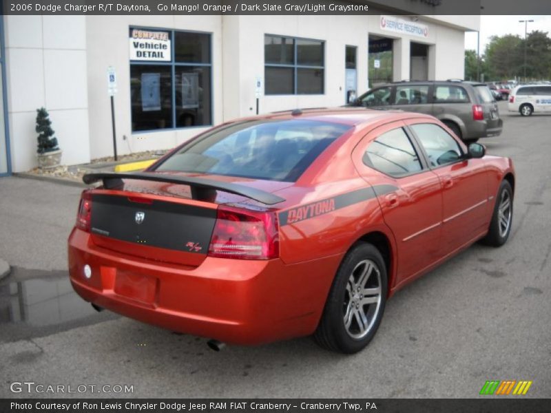 Go Mango! Orange / Dark Slate Gray/Light Graystone 2006 Dodge Charger R/T Daytona