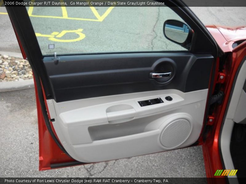 Go Mango! Orange / Dark Slate Gray/Light Graystone 2006 Dodge Charger R/T Daytona