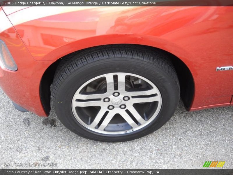 Go Mango! Orange / Dark Slate Gray/Light Graystone 2006 Dodge Charger R/T Daytona