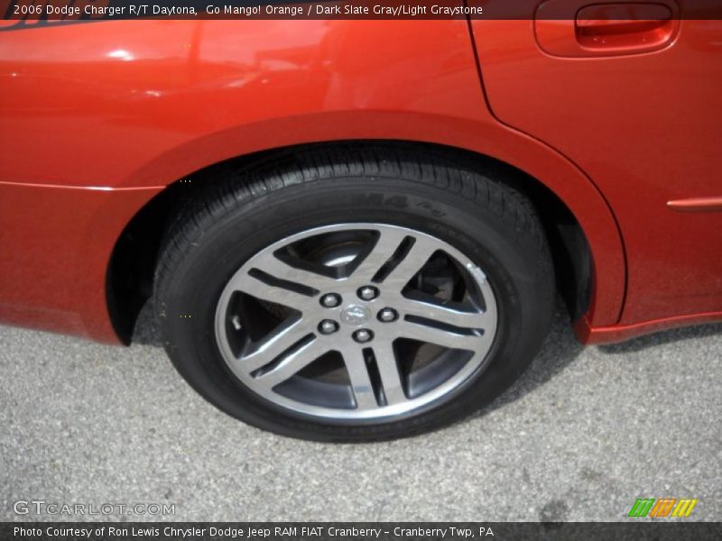 Go Mango! Orange / Dark Slate Gray/Light Graystone 2006 Dodge Charger R/T Daytona