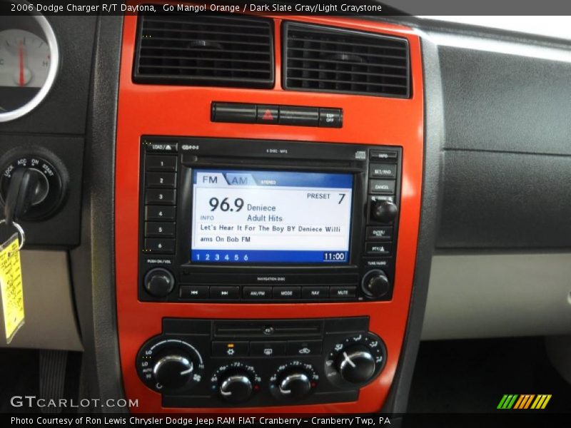 Go Mango! Orange / Dark Slate Gray/Light Graystone 2006 Dodge Charger R/T Daytona
