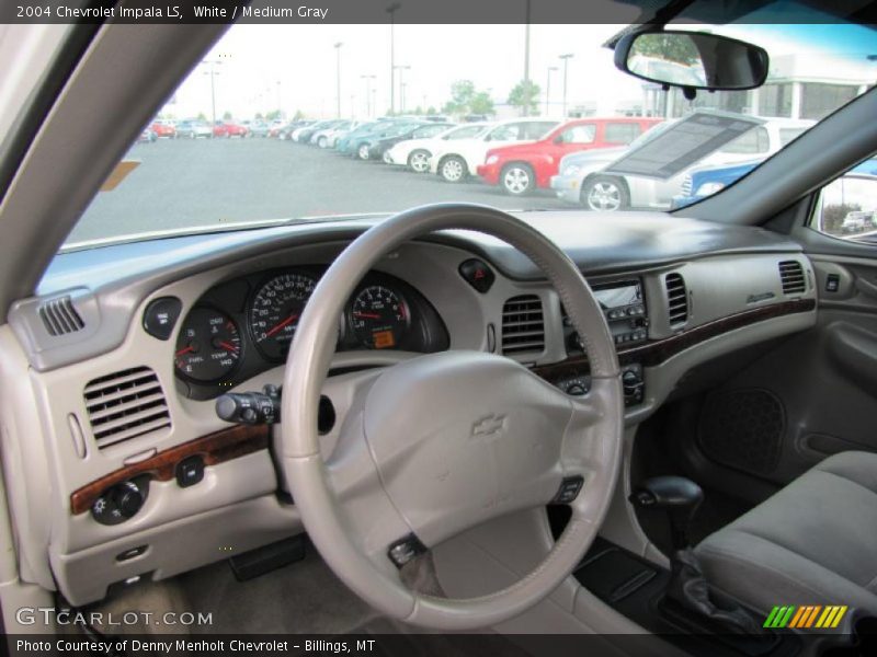 White / Medium Gray 2004 Chevrolet Impala LS