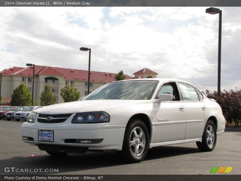 White / Medium Gray 2004 Chevrolet Impala LS
