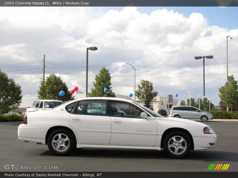 White / Medium Gray 2004 Chevrolet Impala LS
