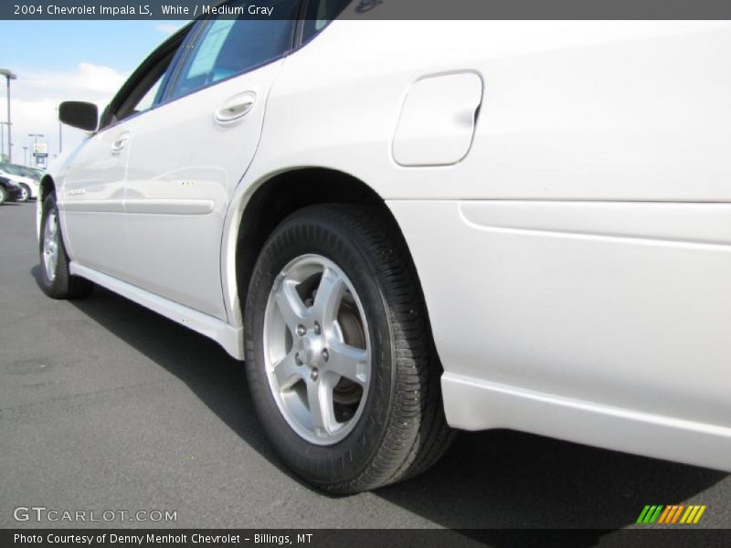 White / Medium Gray 2004 Chevrolet Impala LS