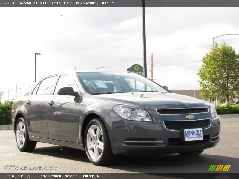 Dark Gray Metallic / Titanium 2009 Chevrolet Malibu LS Sedan