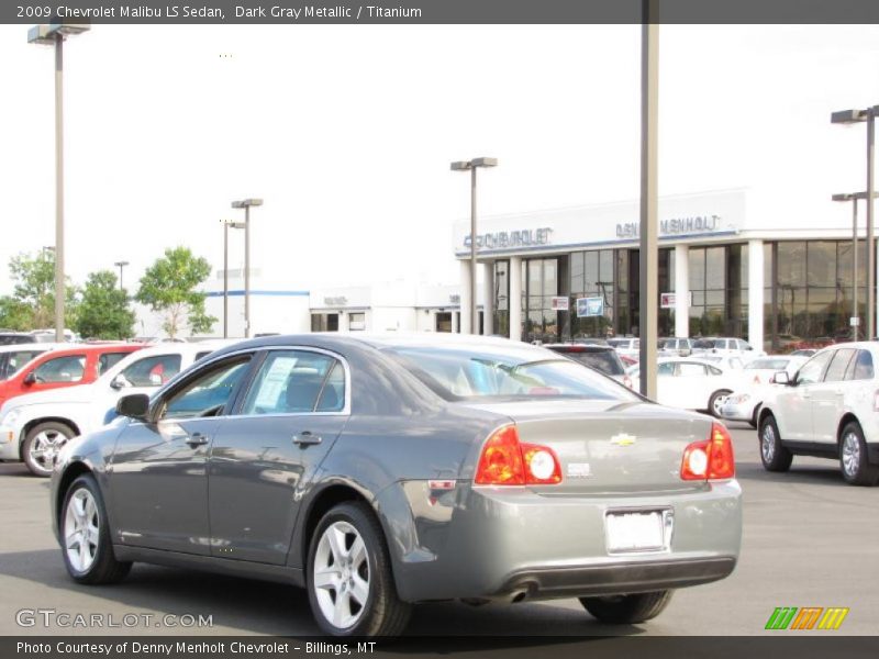 Dark Gray Metallic / Titanium 2009 Chevrolet Malibu LS Sedan