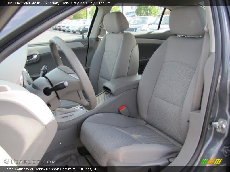 Dark Gray Metallic / Titanium 2009 Chevrolet Malibu LS Sedan
