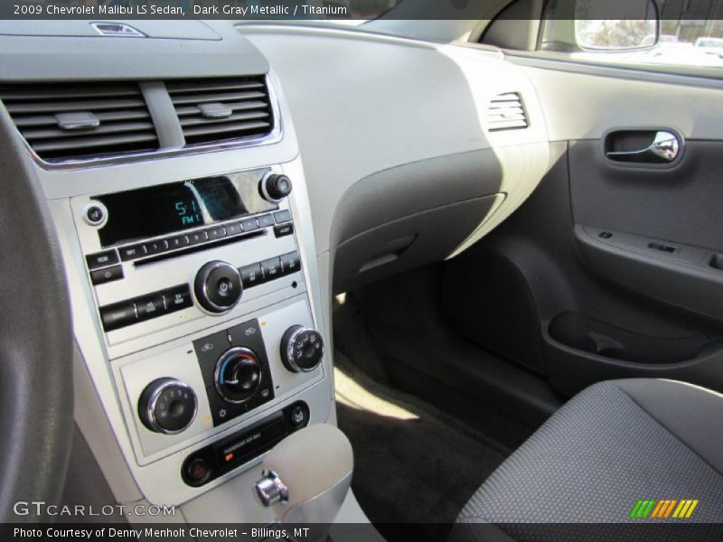 Dark Gray Metallic / Titanium 2009 Chevrolet Malibu LS Sedan