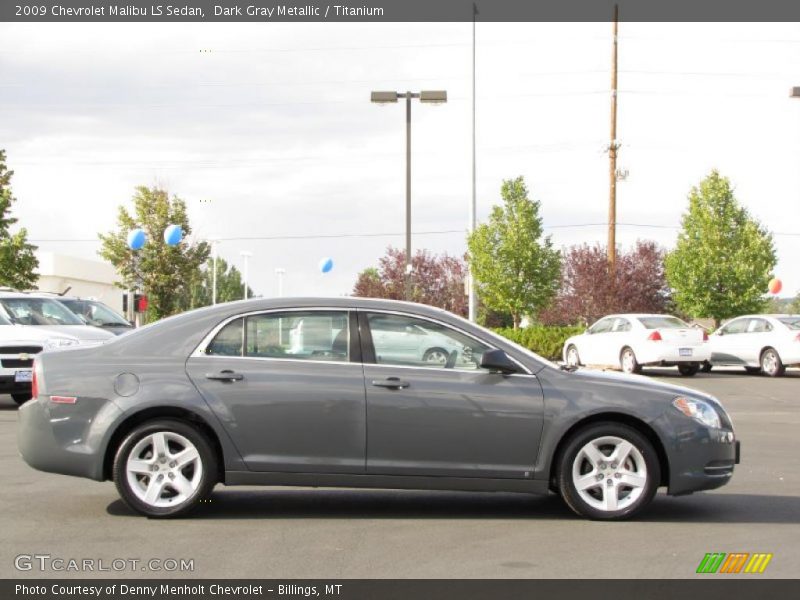 Dark Gray Metallic / Titanium 2009 Chevrolet Malibu LS Sedan